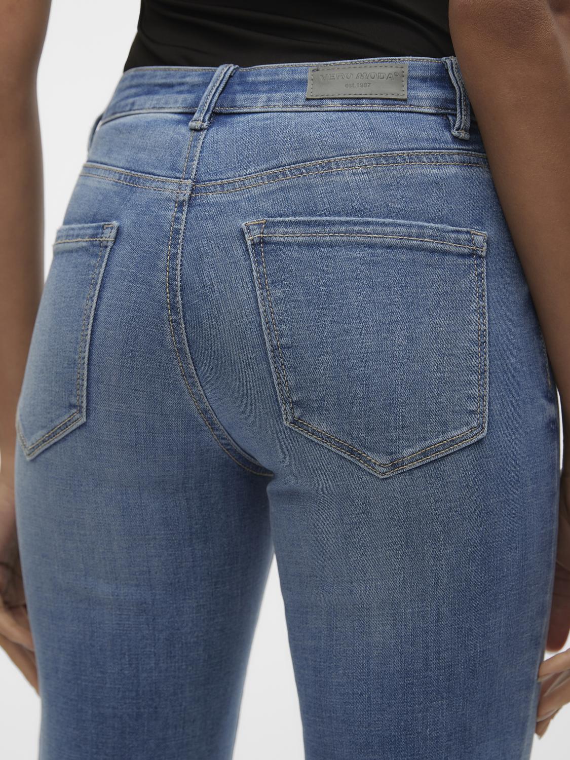 VMFLASH straight Jeans - Medium Blue Denim